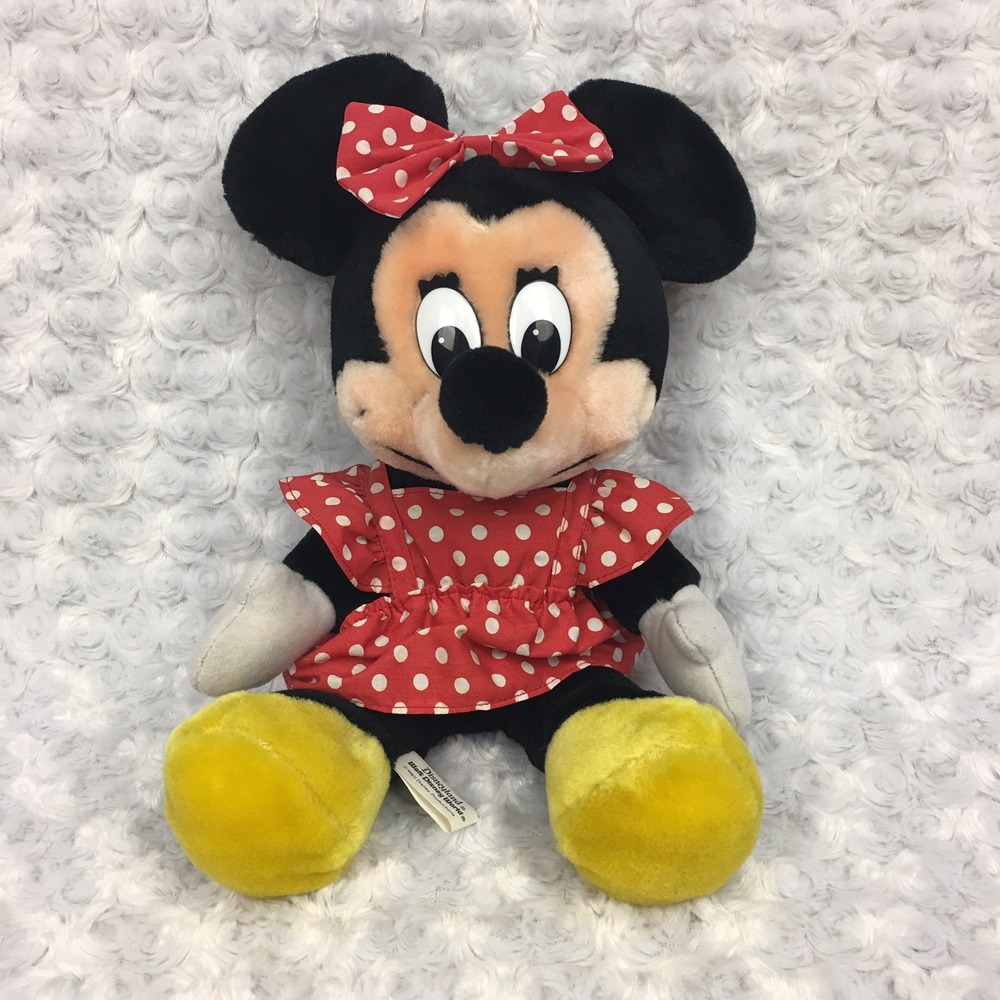 Minnie Mouse Disneyland Sitting Plush Vintage‎ Walt Disney World Medium Sized